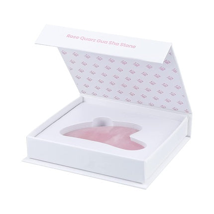Piatră Gua Sha pentru masaj, Tb Tools For Beauty, cuarț roz, față și gât