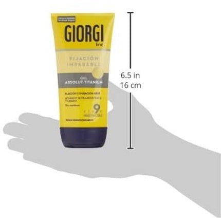 Gel de păr Giorgi Line Absolute Titanium N9, fixare indestructibilă, 165 ml