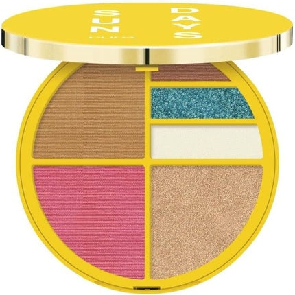 Paletă Pupa Sun Days pentru față și ochi waterproof 001 Sunrise