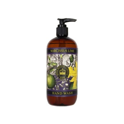 Gel de duș Kew Gardens Luxury Hand and Body Wash cu Aloe Vera și Vitamin E, Narcissus Lime Scent, 500ml