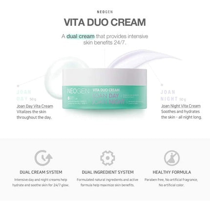 Cremă Față, Neogen, Vita Duo, alb-verde
