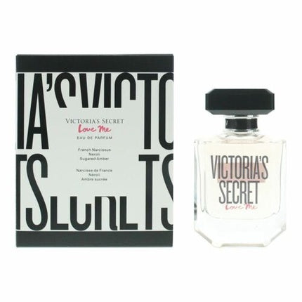 Parfum Victoria's Secret Love Me, 50ml, Sticlă Rotundă, Alb, Negru, Roz