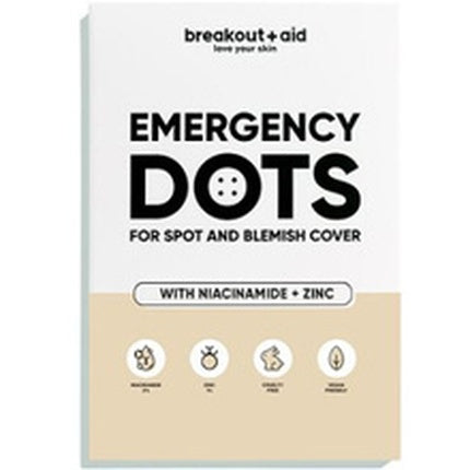 Patch-uri pentru acnee, Breakout Aid, Emergency Dots, cu Niacinamidă și Zinc, 72 buc