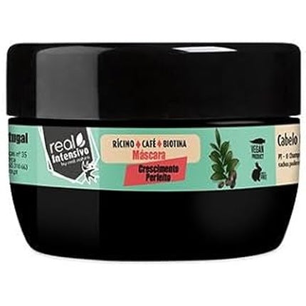 Mască de păr Real Natura Perfect Growth, cu ricin și cafea, 350 ml