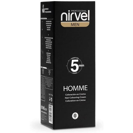 Nirvel Professional G3 Dark Grey, Kit vopsea păr bărbați, Acoperire gri în 5 minute, Cremă fără amoniac