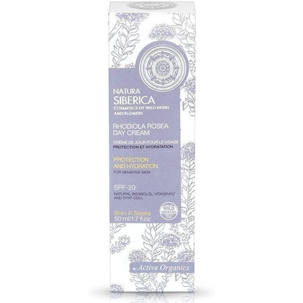Cremă de zi, Natura Siberica, Rhodiola Rosea, protecție SPF20, 50ml