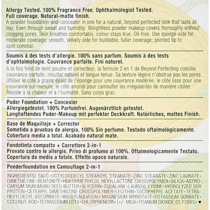 Fond de ten pudra si corector, Clinique, Beyond Perfecting, 07 Cream Chamois, 14.5g