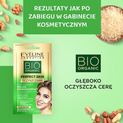Peeling Față, Eveline Cosmetics, Bio Organic, 8ml, crem