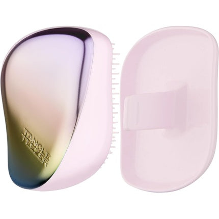 Perie Tangle Teezer The Compact Styler, păr umed și uscat, crom mat perlat
