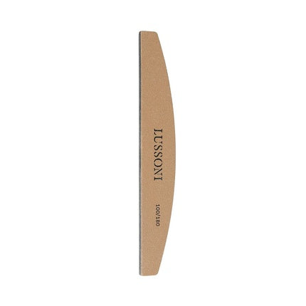 T4B Lussoni Premium Half-Moon Nail Files, 100/180 Grit pentru Unghii Naturale și Întărite - Pachet de 50