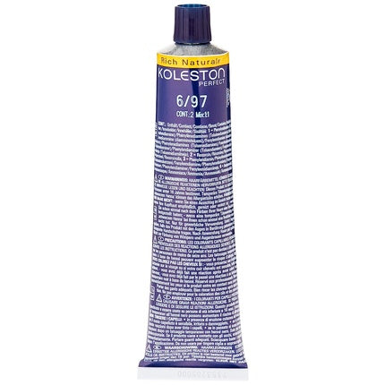 Vopsea de păr Wella Professionals Koleston Perfect Rich Naturals, 6/97 Dark Blonde Ash Brown, 60ml