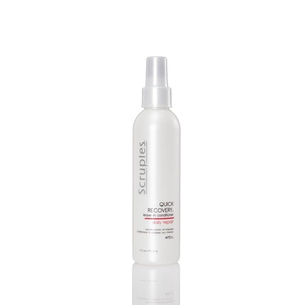 Spray de condiționare fără clătire, Scruples Quick Recovery, 184 g, alb