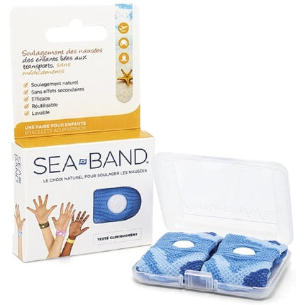 Brățări anti-grețuri Sea-Band, set 2, albastre