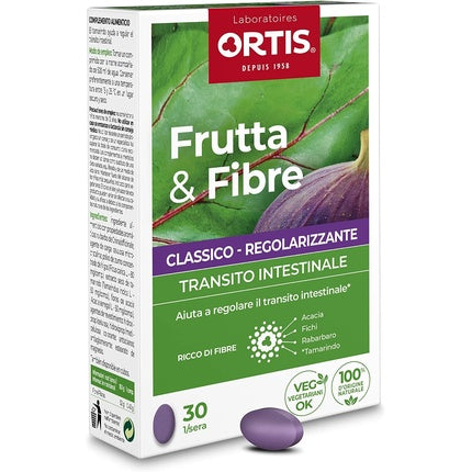 Supliment digestiv, Ortis, Frutta&Fibre, 30 tablete