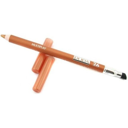Creion de ochi PUPA Multiplay Triple Purpose Eye Pencil #26, maro, cu aplicator