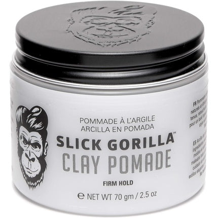 Pomadă de păr, Slick Gorilla, Clay, Alb, 70g
