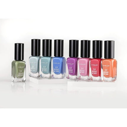 Lac unghii Inglot O2m Breathable Nail Enamel alb cod 601