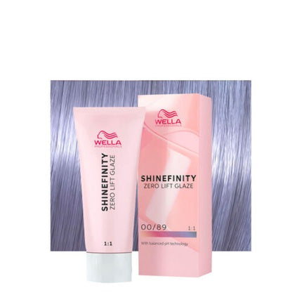 Vopsea de par, Wella, Shinefinity Zero Lift Hair Glaze 00/89, 60ml