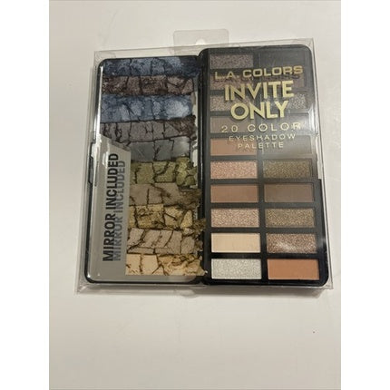 Paletă umbre ochi, L.A. Colors, Invite Only, 20 culori, finisaj matte și shimmer