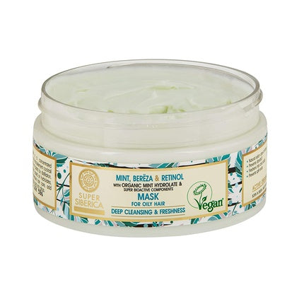 Mască păr Natura Siberica, mentă, retinol, 300ml