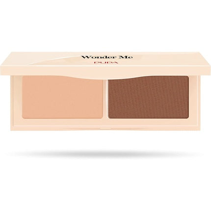 Pudră de față, Pupa Milano, Wonder Me Natural Sculpt, Medium Dark