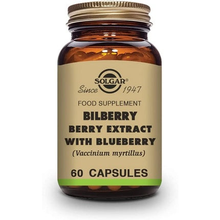Solgar Bilberry Berry Extract Capsule Vegetale, Supliment Alimentar, 60 Capsule