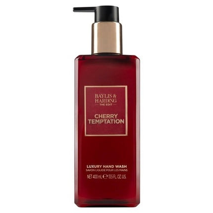Săpun lichid pentru mâini Baylis & Harding Cherry Temptation, roșu, 400 ml