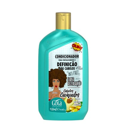 Condiționator pentru păr buclat, Gota Dourada, 430ml