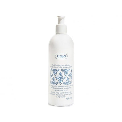 Lotion Hidratantă Corp Ziaja Silk Proteins cu proteine de mătase, alb