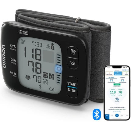 Tensiometru de incheietura, Omron RS7, senzor pozitionare