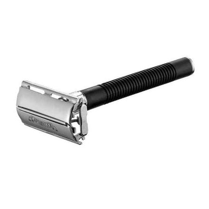 Rasor de bărbierit Eurostil Complete Razor Blade, metal cromat, negru, manual