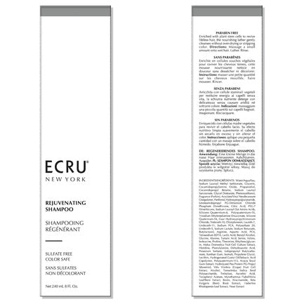 Șampon Ecru New York Rejuvenating, 240ml (8 Fl Oz), Fără Sulfați