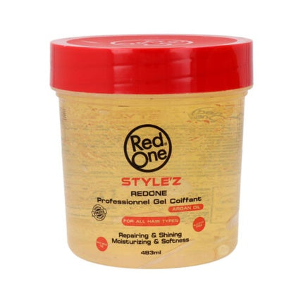Gel fixativ, Red One, Argan Oil, 483ml