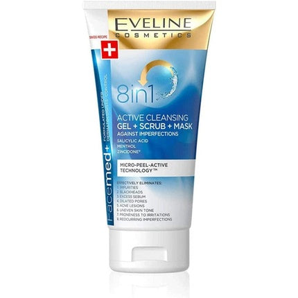 Gel de curățare Eveline 8-in-1 pentru tenul cu imperfecțiuni, 150ml