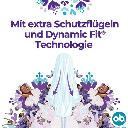 Tampon O.B, ExtraProtect, Super, alb, 42 bucăți