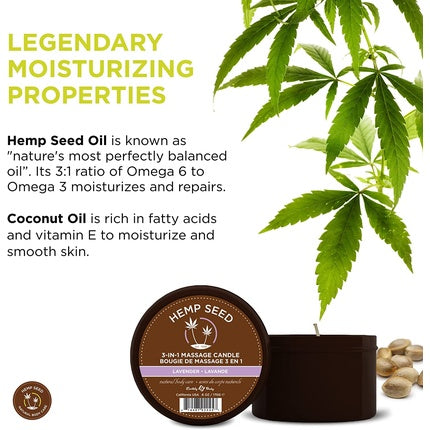 Lumânare masaj, Earthly Body, Lavender, 170g