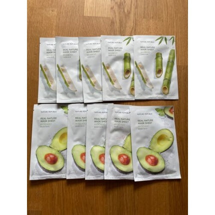 Nature Republic Real Nature Avocado Sheet Mask - Hidratare intensă pentru ten uscat