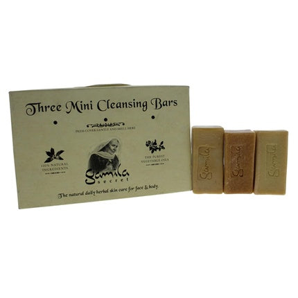 Set săpunuri de faţă Gamila Secret - Three Mini Cleansing Bars Set Lavender Heaven - Soothing, 3 bucăți