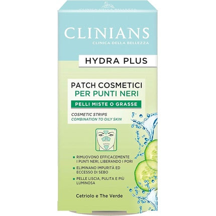 Patches Clinians Hydra Plus, mixtă/grasă, castravete-ceai verde