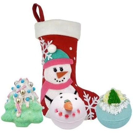 Set cadou Bomb Cosmetics Snowlady Stocking Set, 344 g