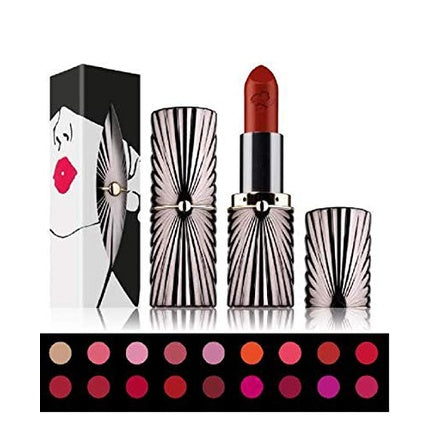 Rouge Baiser L Authentisch 115, Ruj mat, ambalaj argintiu cu model radial