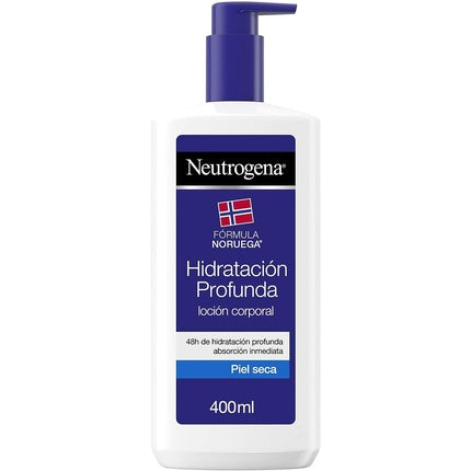 Neutrogena Fluid pentru Corp, Hidratare Intensă, 400 ml, Alb cu Pompă Albastră