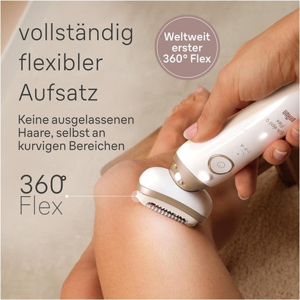 Epilator Braun Silk-épil 9 Flex, 3D, alb/auriu