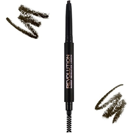 Creion sprâncene, Makeup Revolution, Duo Brow, maro închis