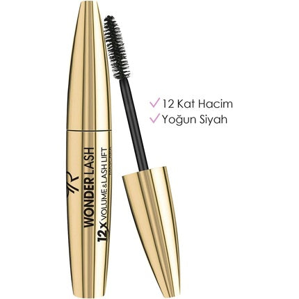 Mascara Golden Rose Wonder Lash, auriu, cu efect de volum și lift