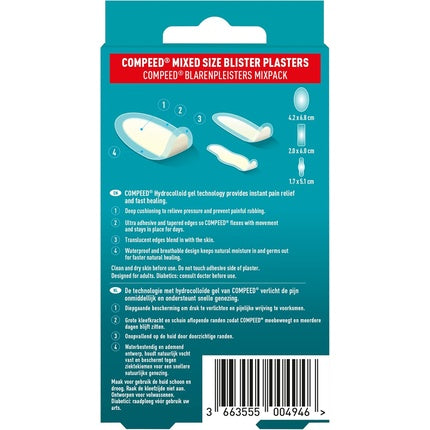Plasturi Compeed Mix 10, Transparent