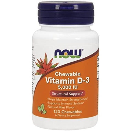 Supliment alimentar NOW Foods Vitamin D-3 5000 IU, 120 bucăți