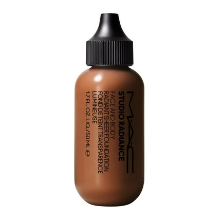 MAC Studio Radiance Face and Body Radiant Sheer Foundation, N6, 50ml, ambalaj sticlă, capac negru