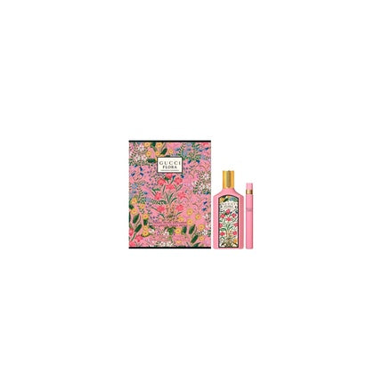 Set Parfum Gucci Flora Gardenia, Eau de Parfum Spray, 100 ml + 10 ml Travel Spray