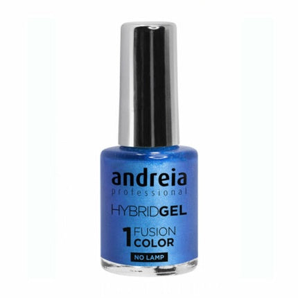 Vernis Unghii Andreia Hybrid Fusion H53 Albastru Metalizat 10.5ml